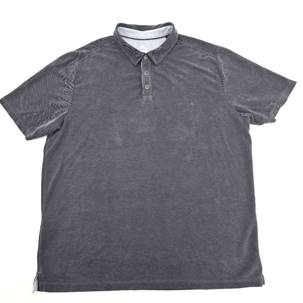 Tommy Bahama Charcoal Polo Shirt Size XL